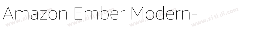 Amazon Ember Modern字体转换